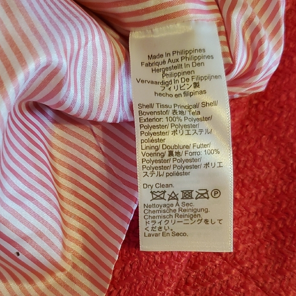 J. Crew Bright Pink Tweet Blazer with Gold Buttons - Picture 5 of 5